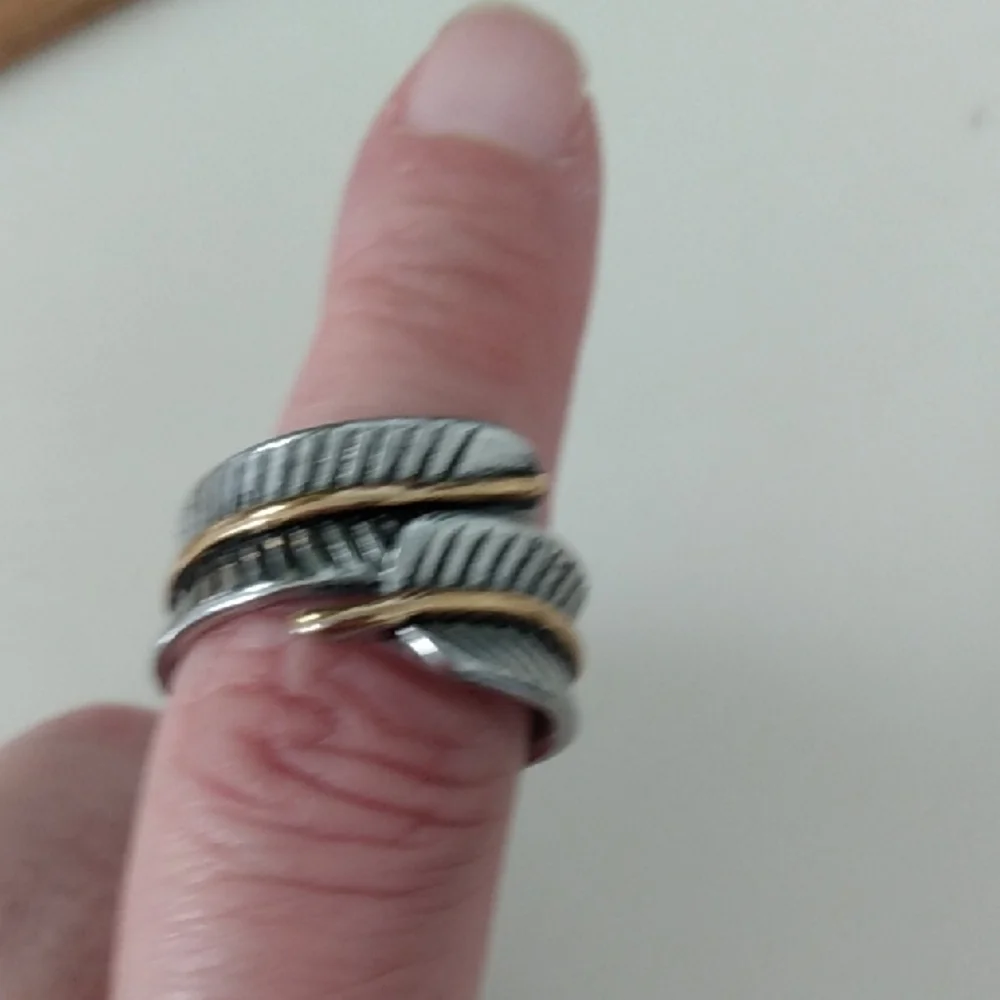 Silver Leaf Design Ring